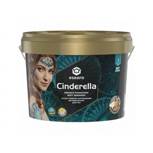 

Краска акриловая для стен Eskaro Cinderella TR матовая бесцветная