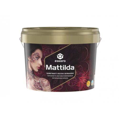 

Краска полноматовая моющаяся для стен Eskaro Mattilda