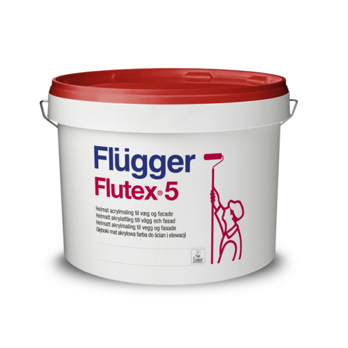 

Латексная краска для интерьера и фасадов Flugger Flutex 5 Vit белая