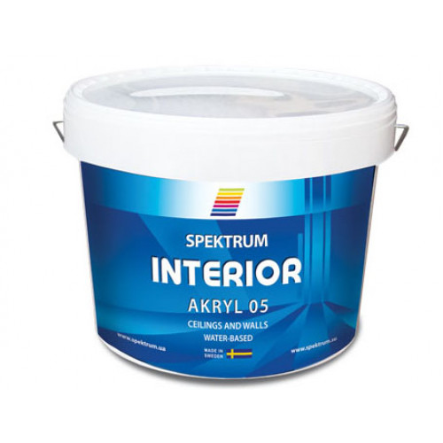 

Краска латексная акриловая Spektrum Interior 05 матовая база С прозрачная