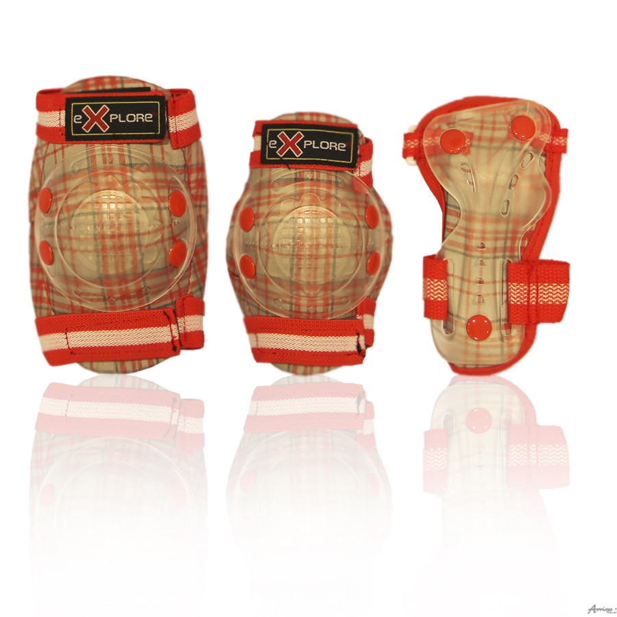 

Защита Explore COOPER XS красная полоски