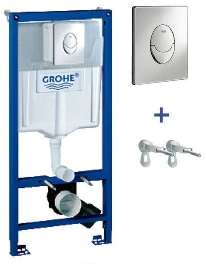 

Инсталляционный комплект Grohe Rapid Sl 38721001 Инсталляционный комплект 3 в 1 (с кнопкой 38505000) синий