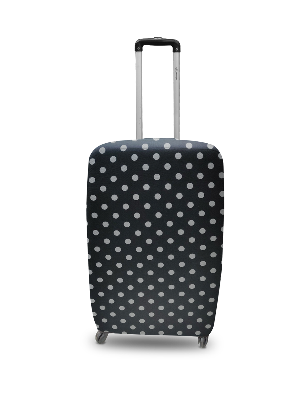 

Чехол для чемодана Coverbag неопрен S горох черный