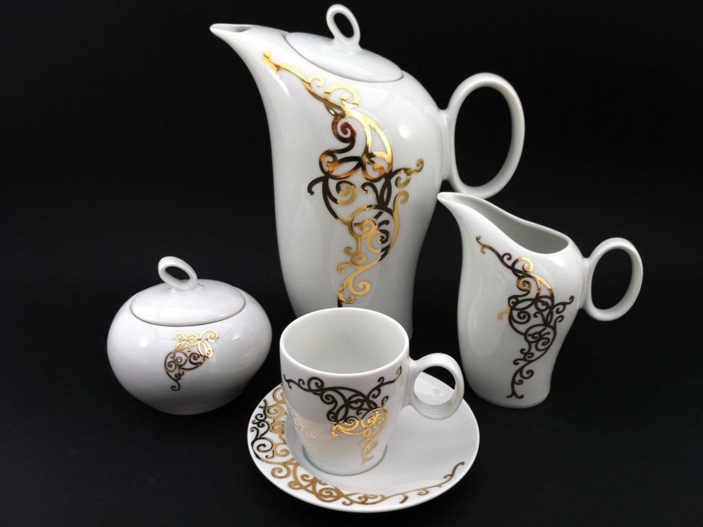 

Кофейный сервиз 145 Thun фарфор 30169 Future 9 пр.