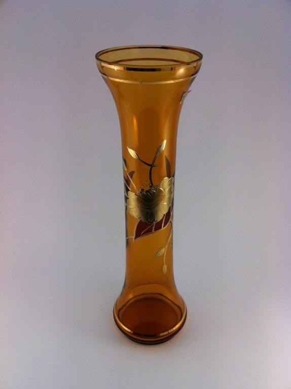 

Ваза 41 см. Egermann стекло Янтарь 42004