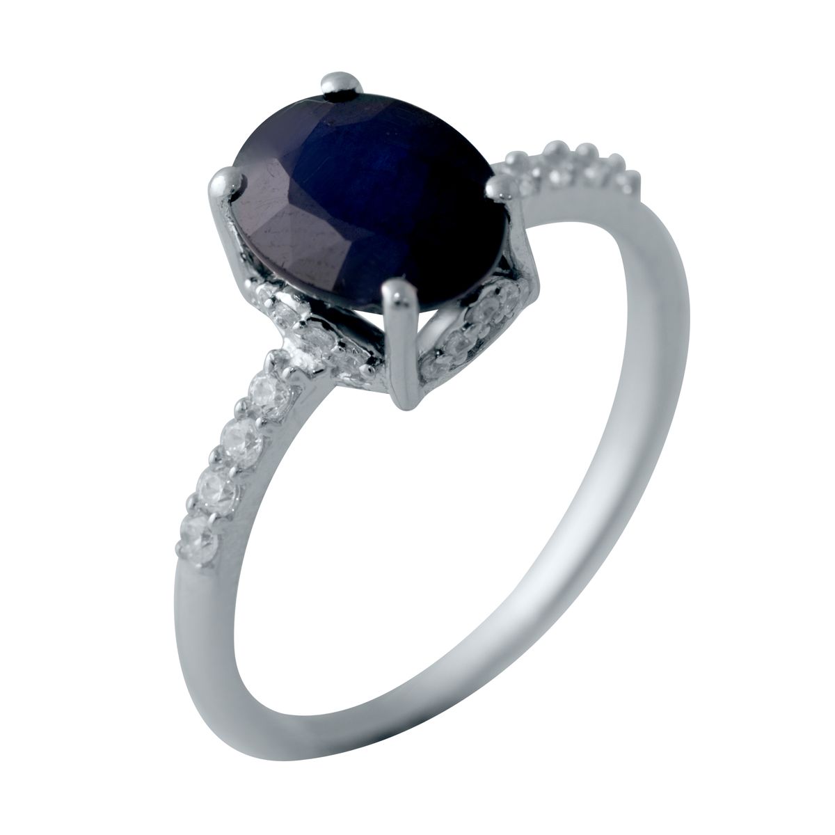 

Серебряное кольцо LAMIA с натуральным сапфиром 2.23ct 18 размер