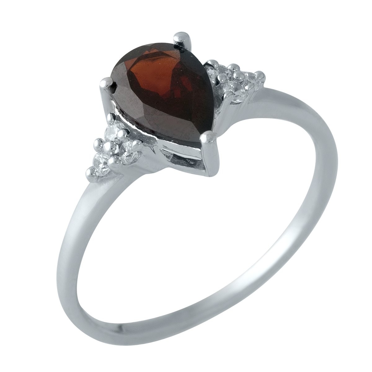 

Серебряное кольцо LAMIA с натуральным гранатом 1.52ct 16.5 размер