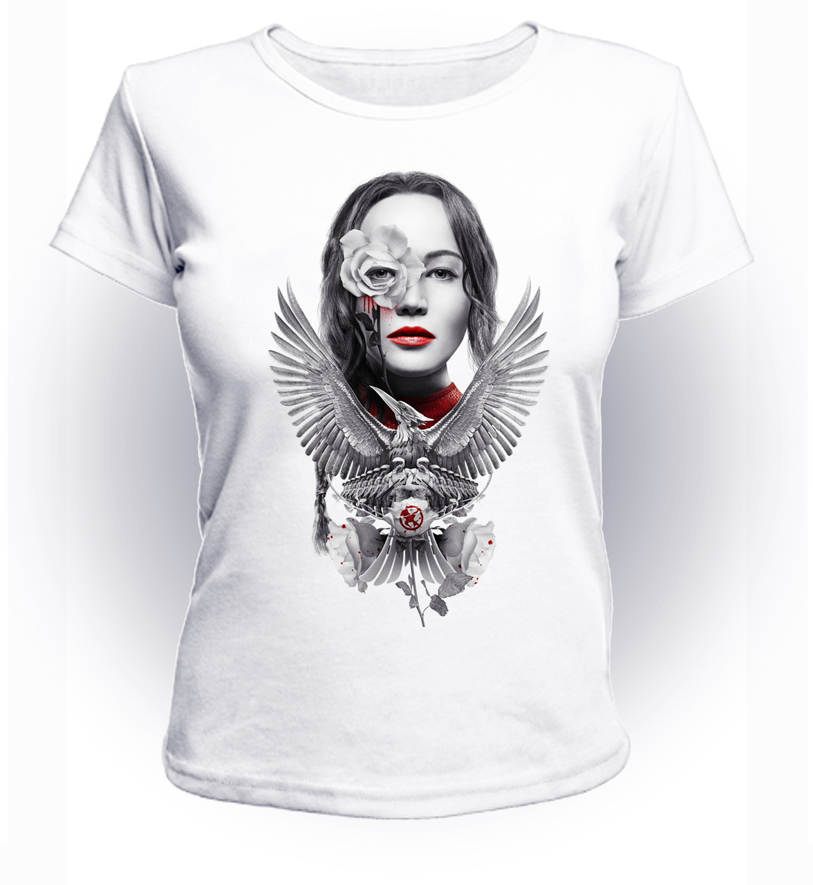 

Футболка GeekLand Голодные Игры The Hunger Games роза HG.01.018 (FU21HG.01.018/girl-110)