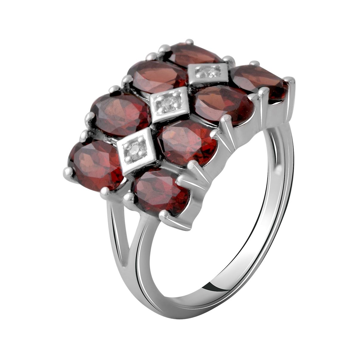 

Серебряное кольцо LAMIA с натуральным гранатом 5.097ct 18.5 размер