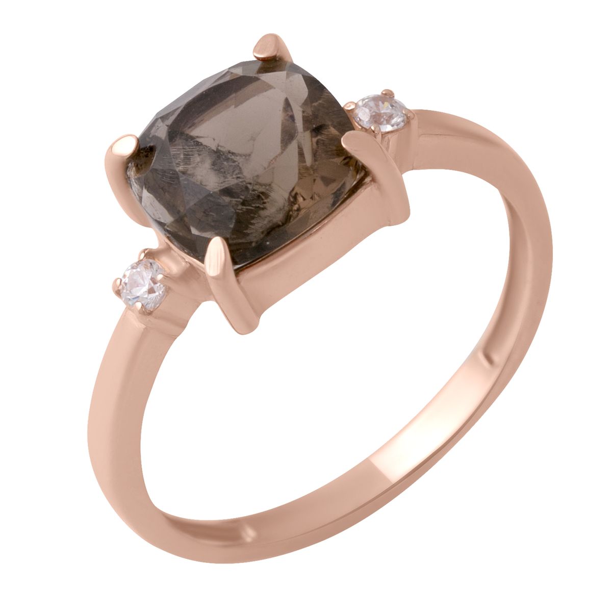 

Золотое кольцо LAMIA с натуральным раухтопазом (димчатим кварцем) 2.54ct 18.5 размер