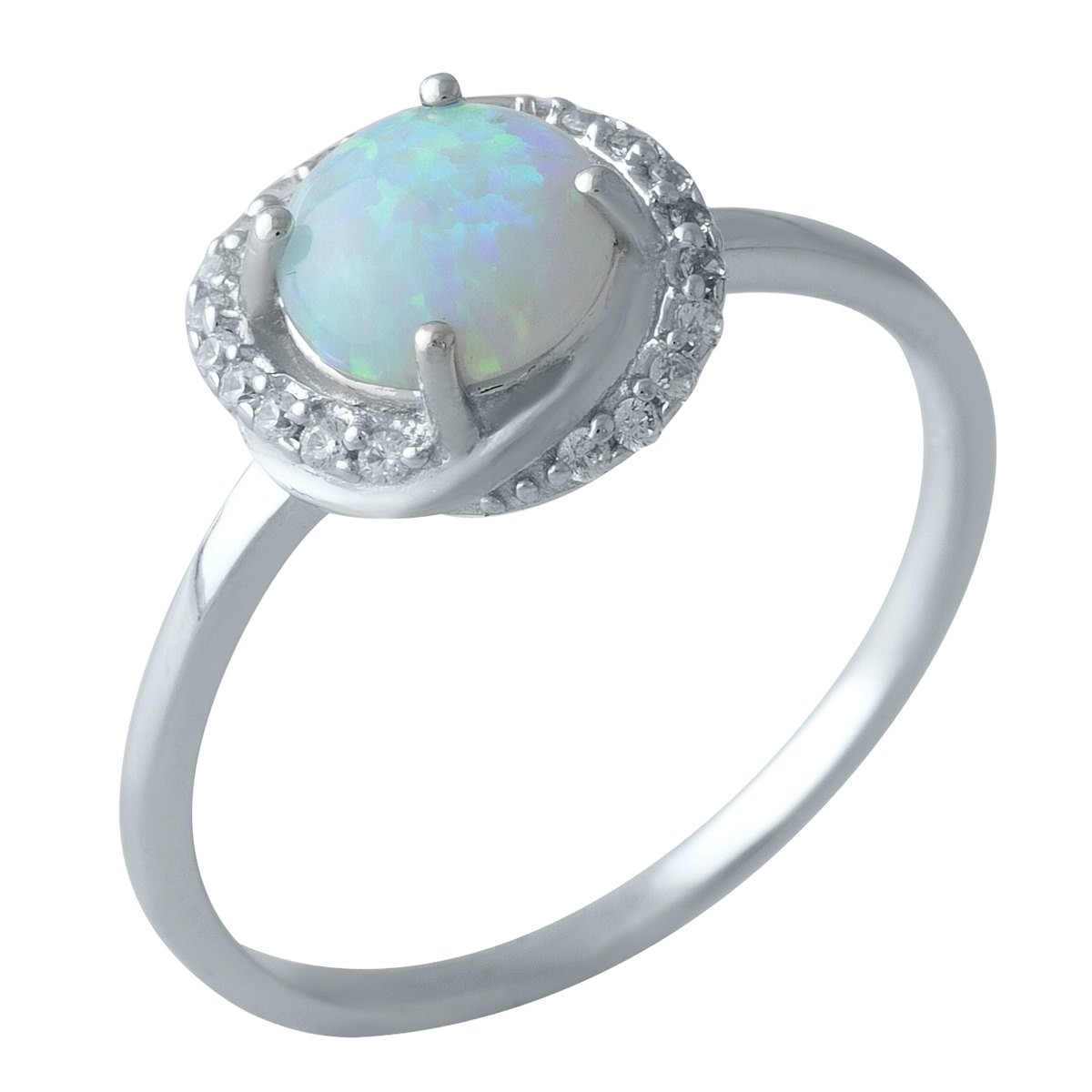 

Серебряное кольцо LAMIA с опалом 0.808ct 18 размер