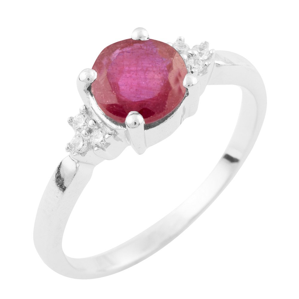 

Серебряное кольцо LAMIA с натуральным рубином 1.855ct 17 размер