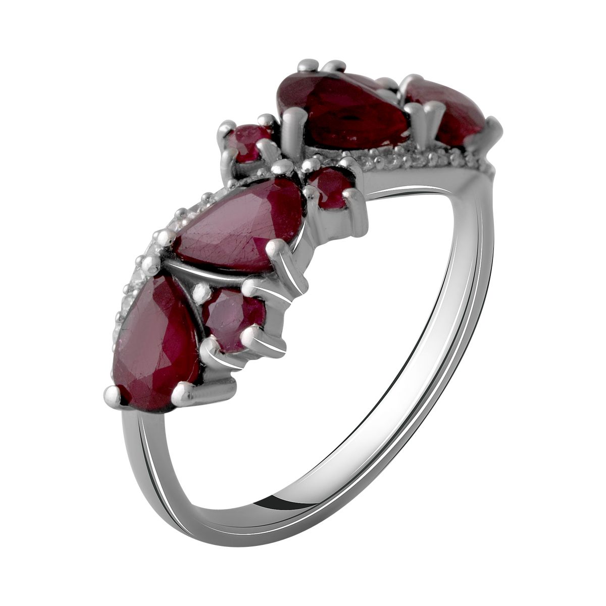 

Серебряное кольцо LAMIA с натуральным рубином 3.135ct 17.5 размер