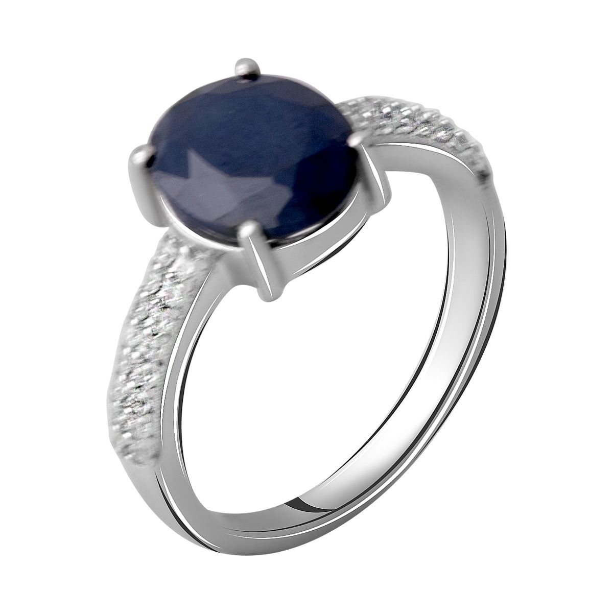 

Серебряное кольцо LAMIA с натуральным сапфиром 3.552ct 17 размер