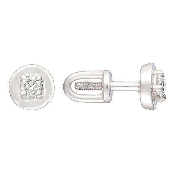 

Золотые серьги LAMIA с натуральными бриллиантом 0.16ct