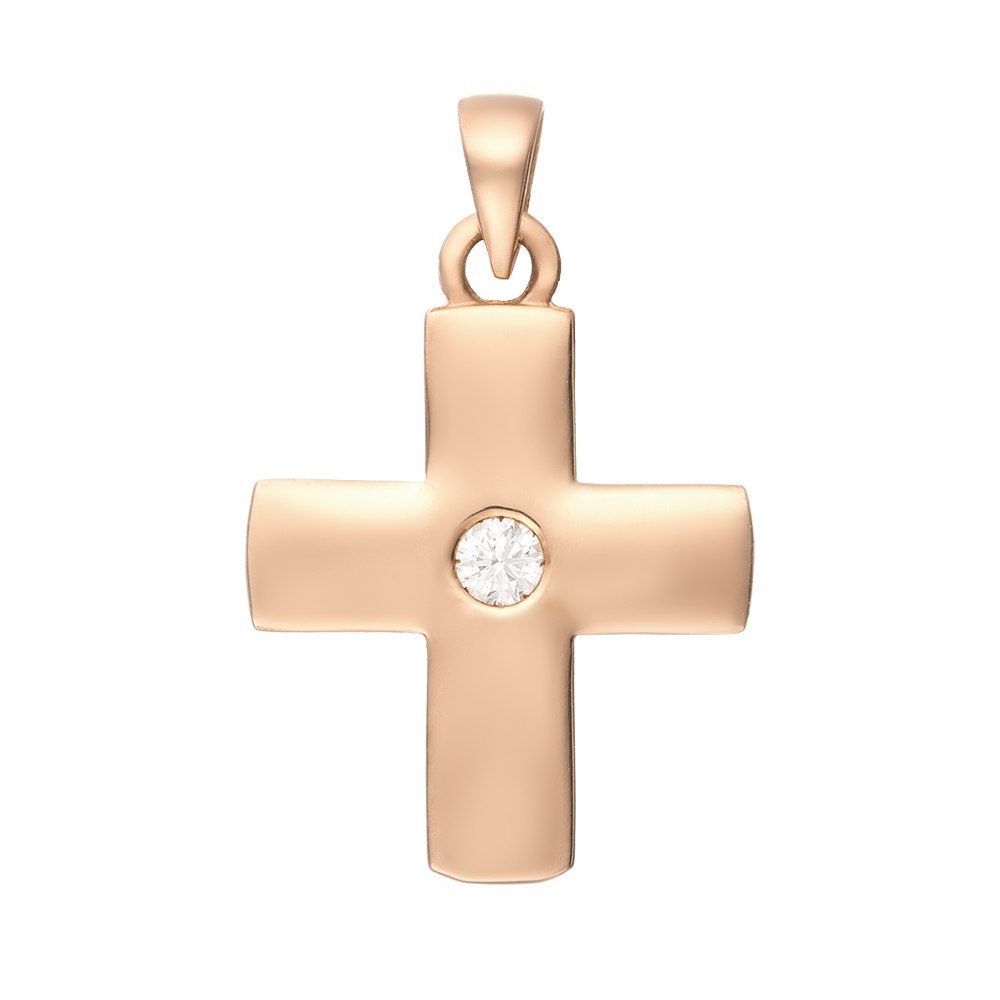 

Золотая подвеска LAMIA пробы с натуральными бриллиантом 0.06ct
