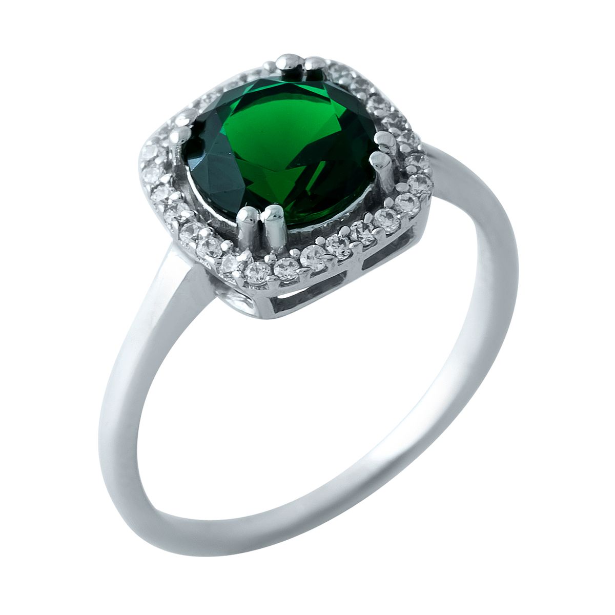 

Серебряное кольцо LAMIA с изумрудом nano 1.883ct 18 размер