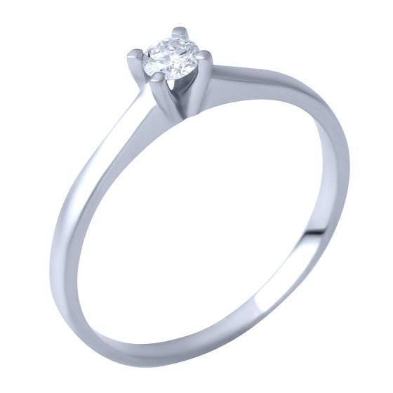 

Золотое кольцо LAMIA с натуральными бриллиантом 0.07ct 17.5 размер