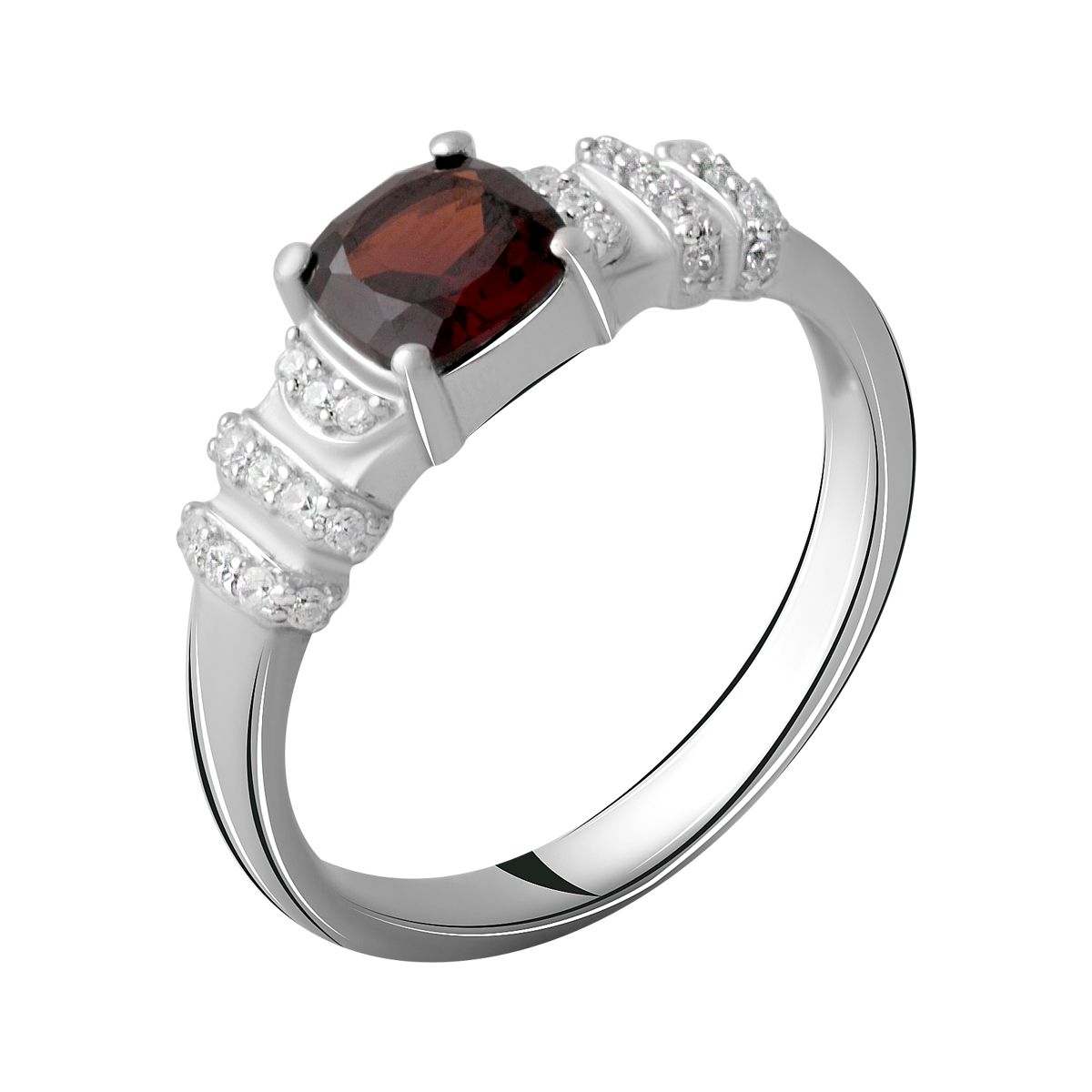 

Серебряное кольцо LAMIA с натуральным гранатом 1.474ct 17.5 размер