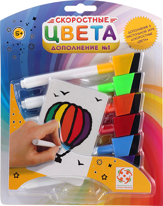 

Настольная игра Стиль жизни Скоростные цвета: Дополнение 1 (Speed Colors: Booster pack 1) (321818) (4650000321818)