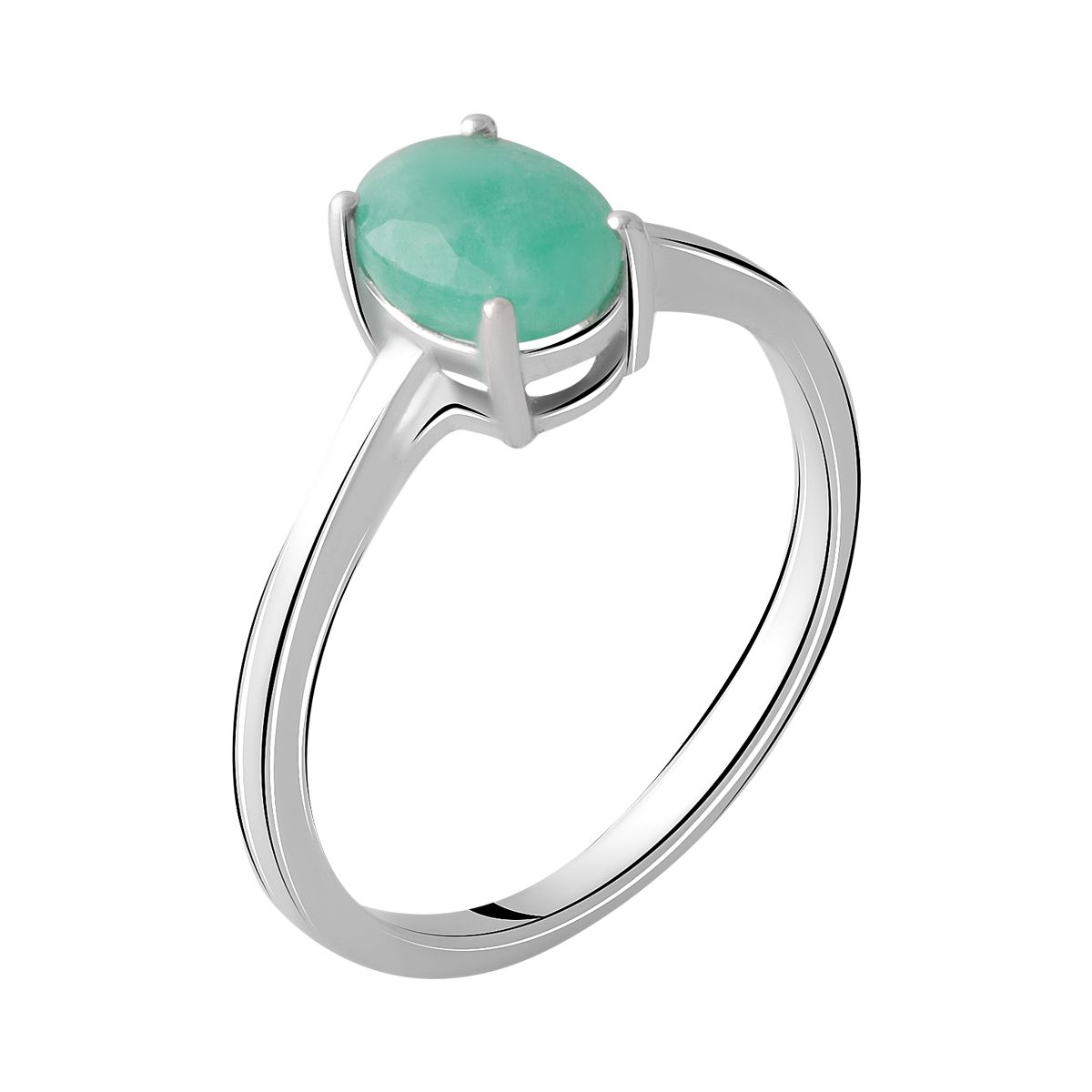 

Серебряное кольцо LAMIA с натуральным изумрудом 1.15ct 18.5 размер