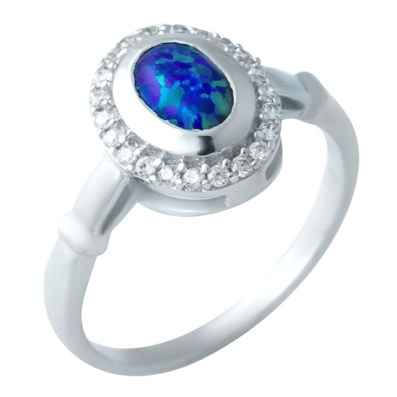 

Серебряное кольцо LAMIA с опалом 0.75ct 17.5 размер