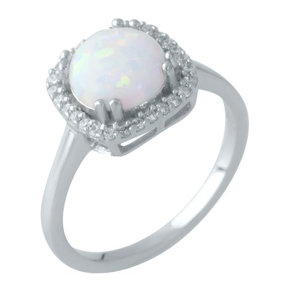 

Серебряное кольцо LAMIA с опалом 1.096ct 17 размер