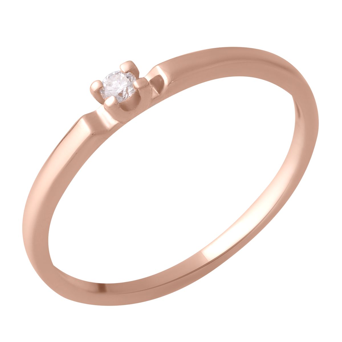 

Золотое кольцо LAMIA с натуральными бриллиантом 0.06ct 18 размер