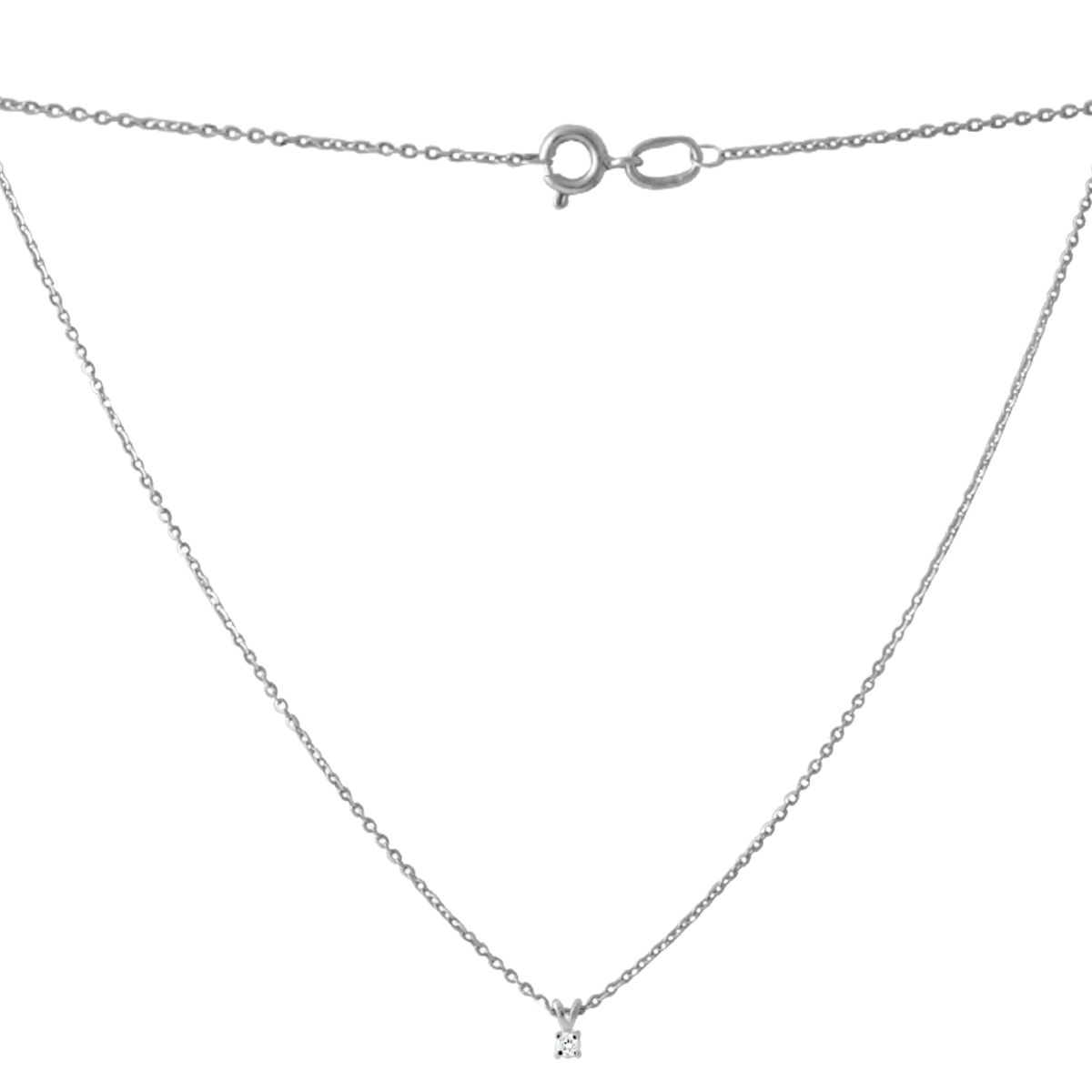 

Золотое колье LAMIA с натуральными бриллиантом 0.06ct 450 размер