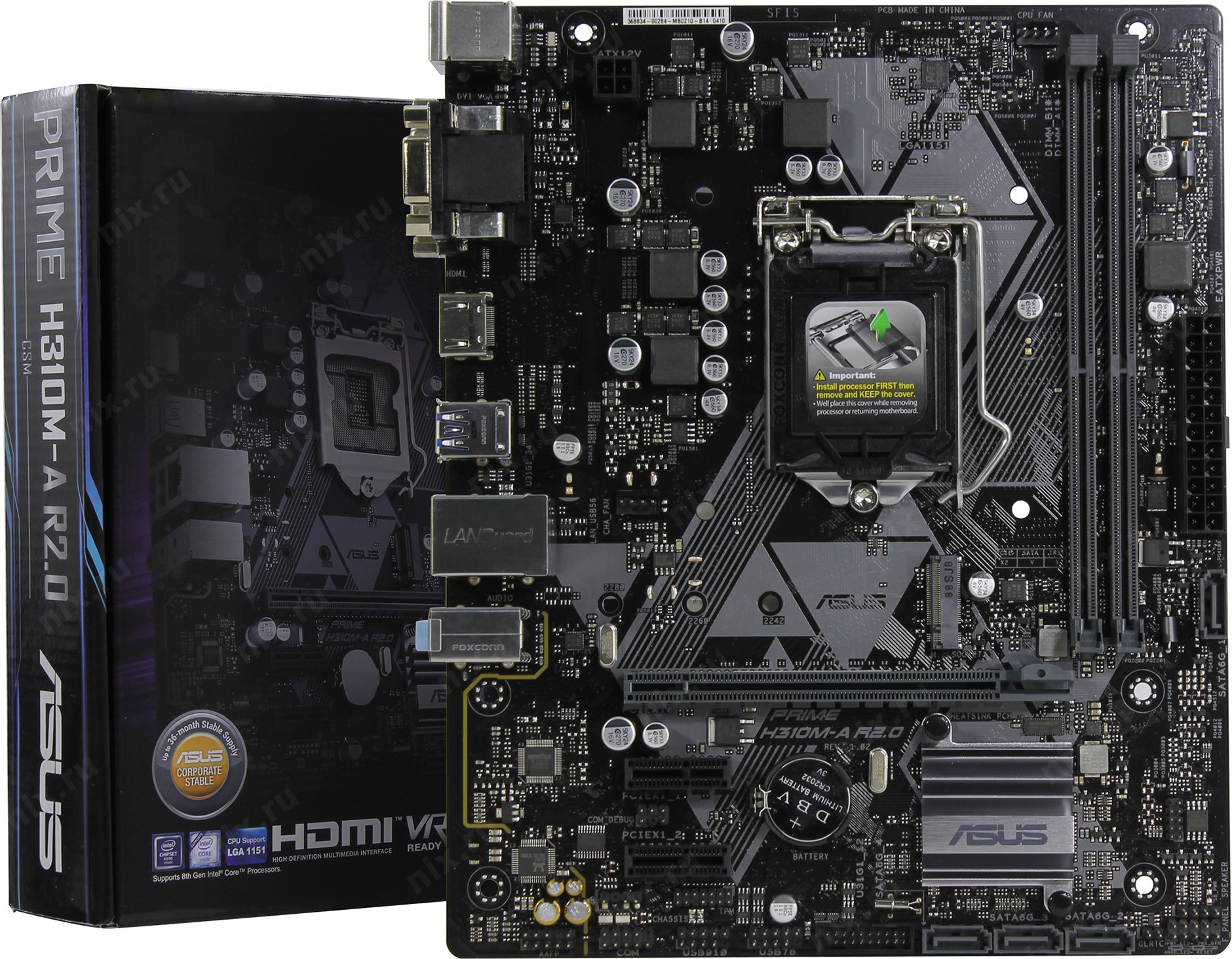 

Материнская плата Asus Prime H310M-A R2.0/CSM Socket 1151