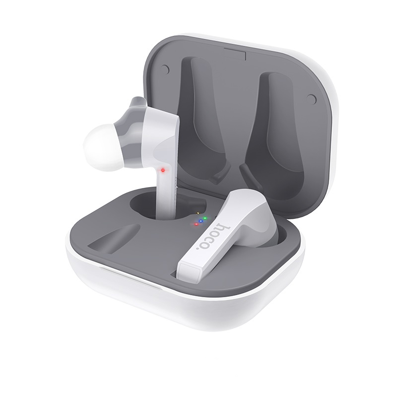 

Беспроводные Bluetooth наушники с микрофоном кейсом-зарядкой HOCO ES34, iOS/Android/Windows, Bluetooth V5, Белые
