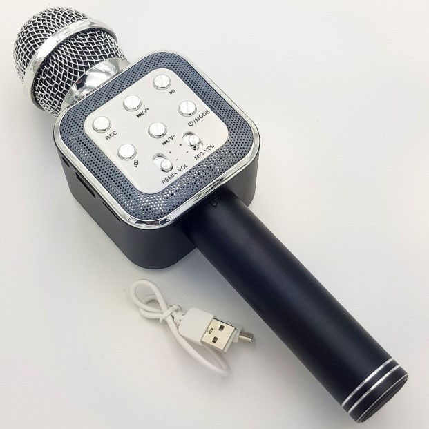 

Беспроводной микрофон Караоке с динамиком USB AUX Wster WS-1818 . Чехол в подарок