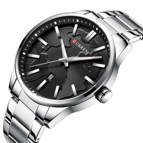 

Мужские наручные часы Curren 8366 Silver-Black