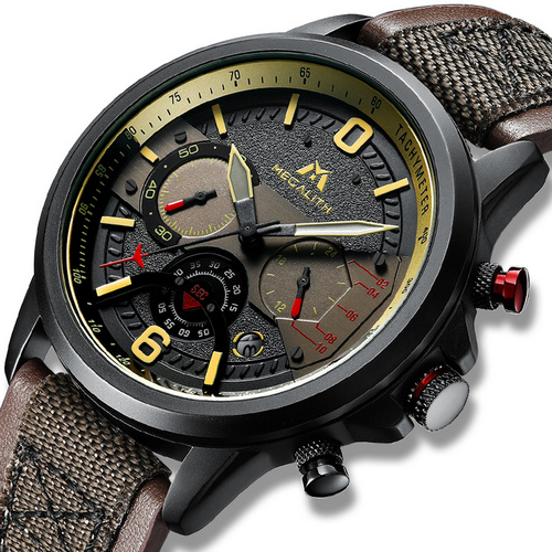 

Мужские наручные часы Megalith 8083M Brown-Black