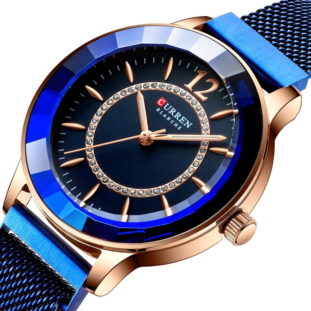 

Женские наручные часы Curren 9066 Blue-Cuprum