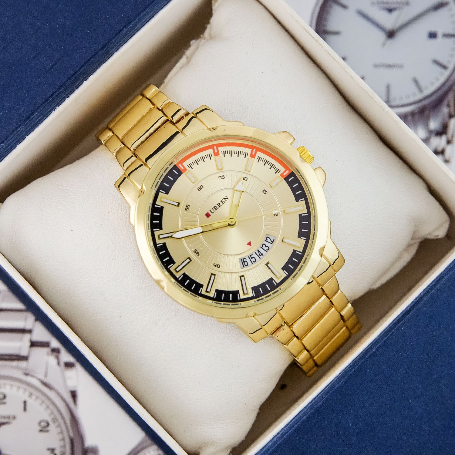 

Мужские наручные часы Curren All Gold 1008-0148