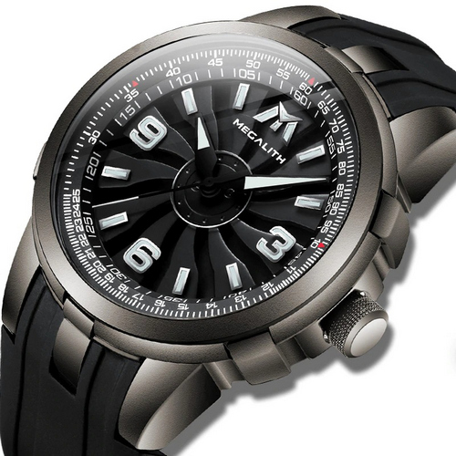 

Мужские наручные часы Megalith 8201M Black-Gray