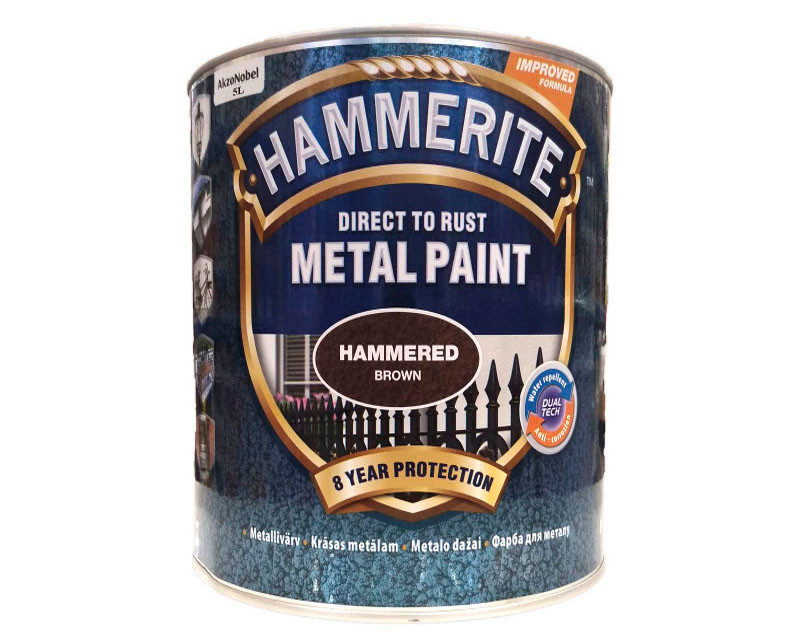 

Эмаль синтетическая HAMMERITE "МОЛОТКОВАЯ" антикоррозионная, коричневая, 5л