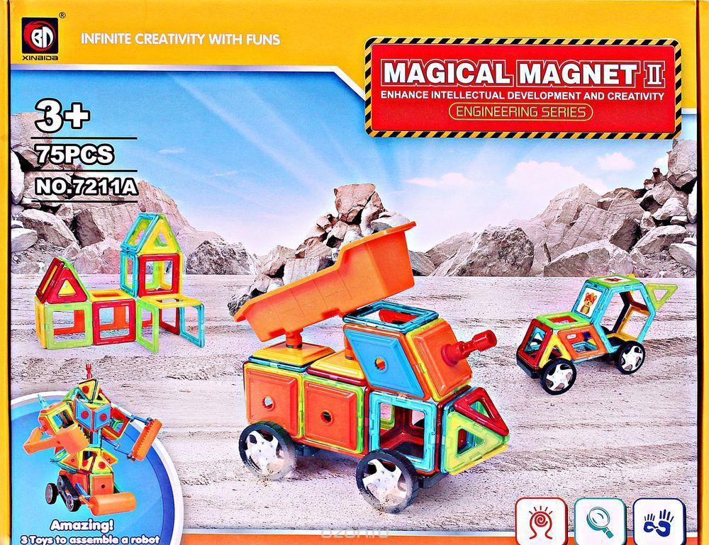 

Магнитный Конструктор ABtoys Магический Магнит 75 деталей sale