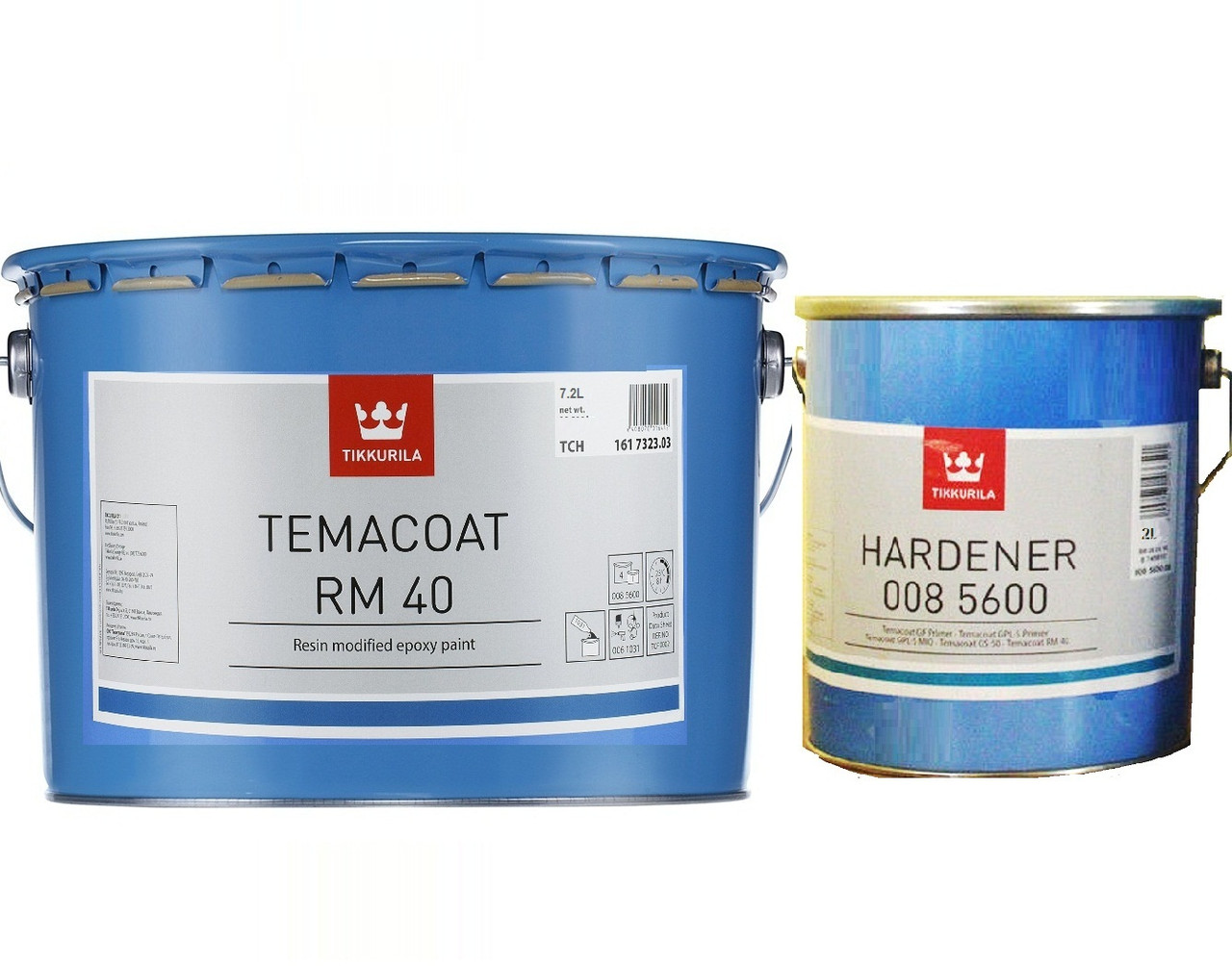 

Эмаль эпоксидная TIKKURILA TEMACOAT RM40 химстойкая, TСH-транспарентный, 7.2 + 2л