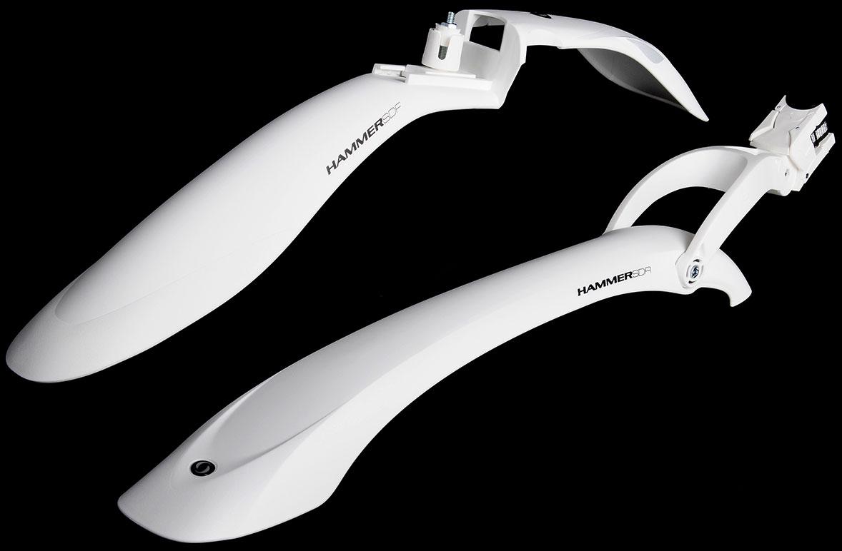 

Крылья велосипедные Simpla Hammer 2 SDE комплект белые (A-B-0066)