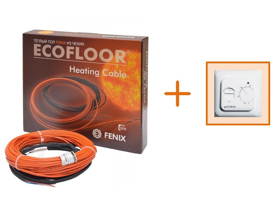 

Нагревательный кабель Fenix 100,4 м / 9,4 м² / 1700 Вт + терморегулятор In-Therm RTC 70.26