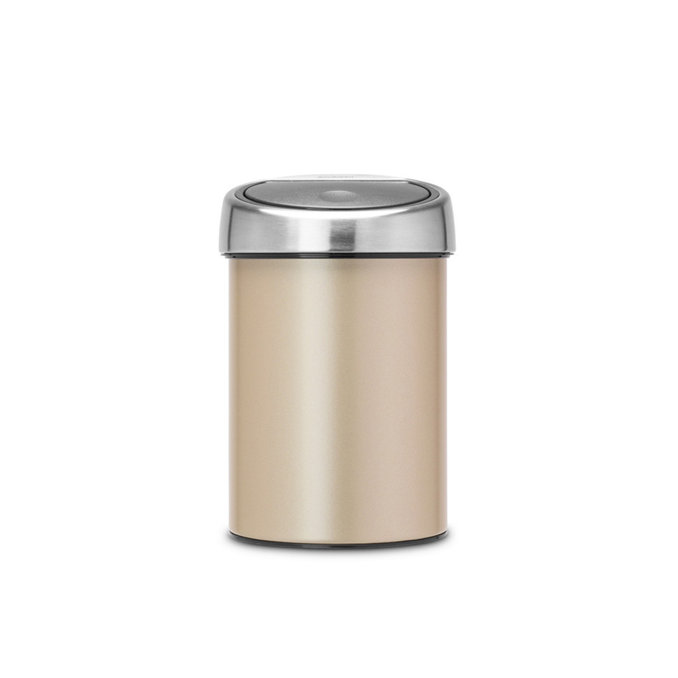 

Мусорное ведро настенное Brabantia Touch Bin 3 л (шампань)