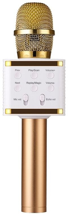 

Микрофон с караоке KVT V7 (Gold) [52068]