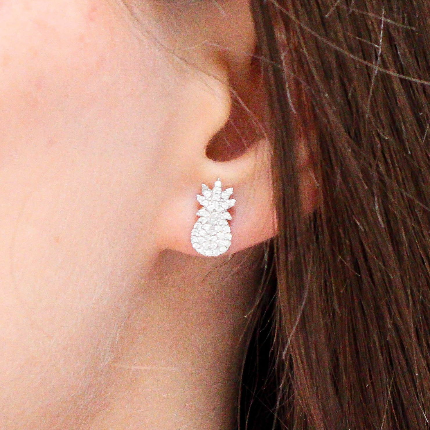 

Серебряные серьги "Ананас" CC12120 Диамант