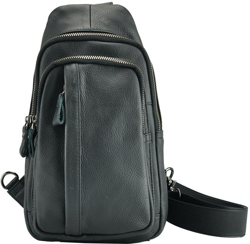 

Мужской кожаный рюкзак Tiding Bag 707A Черный