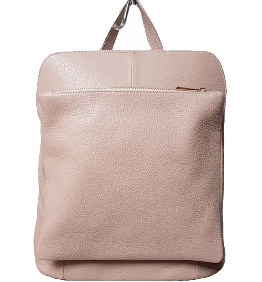 

Женская кожаная сумка-рюкзак Bottega Carele BC704 pink