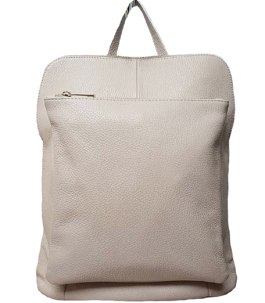 

Женская кожаная сумка-рюкзак Bottega Carele BC704 beige