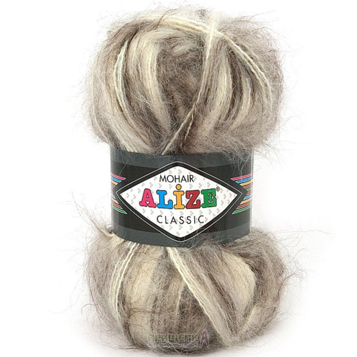 

Турецкая пряжа для вязания Alize MOHAIR CLASSIC (Мохер классик ) -01-92