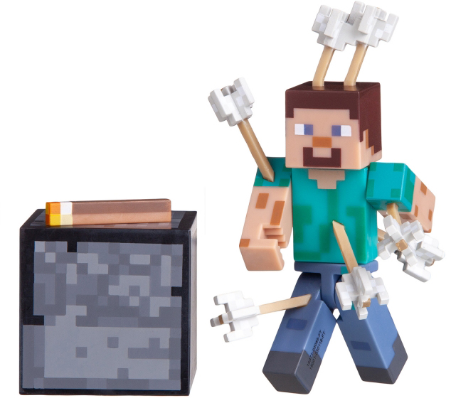 

Коллекционная фигурка Jazwares Minecraft Steve with Arrow серия 4 (19971M)
